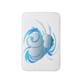 Tapis De Bain Les Coeurs de Swirl (Devant (Vertical))