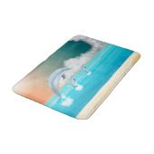Tapis De Bain les dauphins qui brassent dans l'océan (Angle)