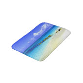 Tapis De Bain Les eaux tropicales bleues avec la plage (Angle)