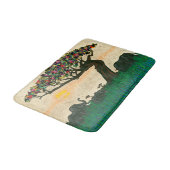 Tapis De Bain Les éléphants sur les plans de l'Afrique (Angle)