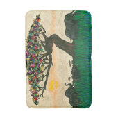 Tapis De Bain Les éléphants sur les plans de l'Afrique (Devant (Vertical))