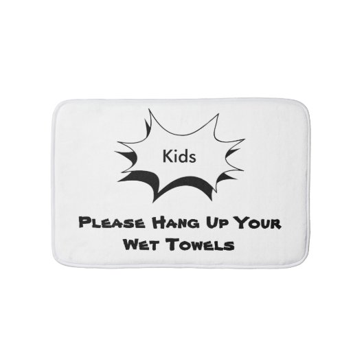Tapis De Bain Les enfants drôles de citation accrochent votre (Devant)
