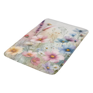 Tapis De Bain Les Fleurs Dans Le Far
