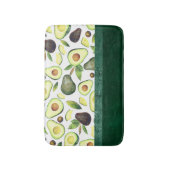 Tapis De Bain Les fleurs d'Avocado | Motif de fruits rustiques v (Devant (Vertical))