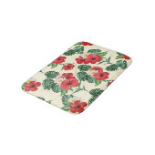 Tapis De Bain Les fleurs tropicales du Lotus Blanc (Angle)