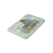 Tapis De Bain Les Gnomes de la plage de l'Aquarelle du surf trop (Angle)