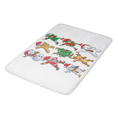 Tapis De Bain Les Hommes de Noël (Angle)