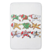 Tapis De Bain Les Hommes de Noël (devant Vertical)