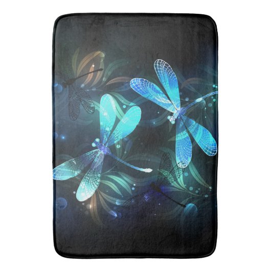 Tapis De Bain Les libellules du lac (devant Vertical)
