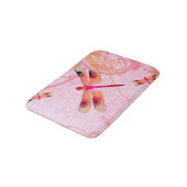 Tapis De Bain Les libellules Sur Le Mat Rose (Angle)