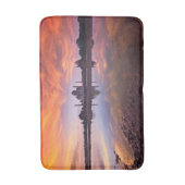 Tapis De Bain Les monuments | Coucher de soleil de Taj Mahal (Devant (Vertical))