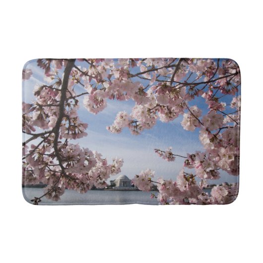 Tapis De Bain Les monuments | Jefferson Memorial Cherry Blossoms (Devant)