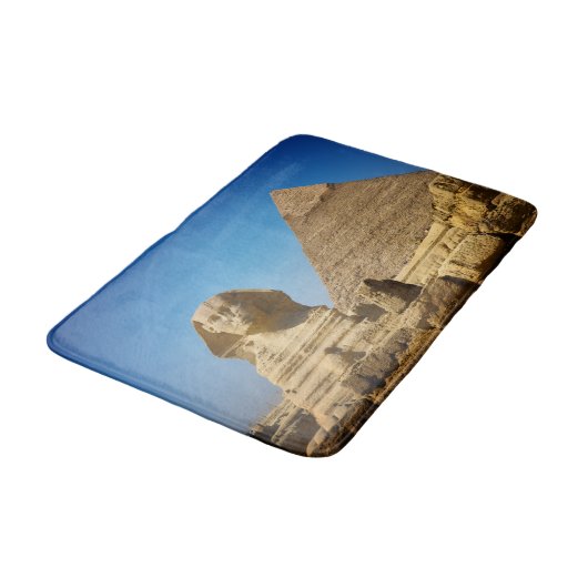 Tapis De Bain Les monuments | Sphinx & Pyramide d'Egypte (Angle)