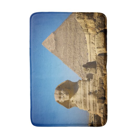 Tapis De Bain Les monuments | Sphinx & Pyramide d'Egypte (Devant (Vertical))