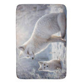 Tapis De Bain "Les obligations décongelées : le renard arctique  (devant Vertical)