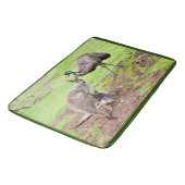 Tapis De Bain "Les Pals improbables : l'amitié Kangaroo et Emu" (Angle)