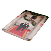 Tapis De Bain Les pas de Noël Président Donald Trump & Melania (Angle)