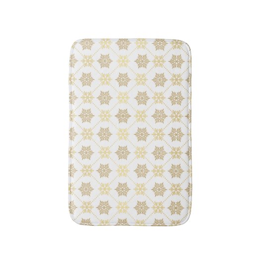 Tapis De Bain Les Patterns de Snowflakes (Devant (Vertical))