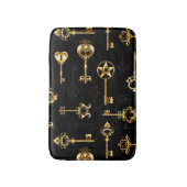 Tapis De Bain Les Patters de Seamless avec Golden Keys (Devant (Vertical))