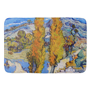 Tapis De Bain Les peupliers de Saint-Rémy, Van Gogh