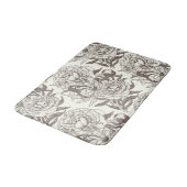 Tapis De Bain Les pivoines et les papillons bloquent l'impressio (Angle)