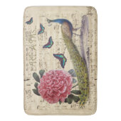 Tapis De Bain Les rêves de paon (devant Vertical)