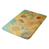 Tapis De Bain Les tournesols de Van Gogh (Angle)