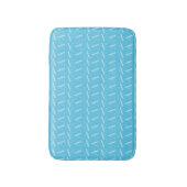 Tapis De Bain Lettre initiale A, Aqua Blue (Devant (Vertical))