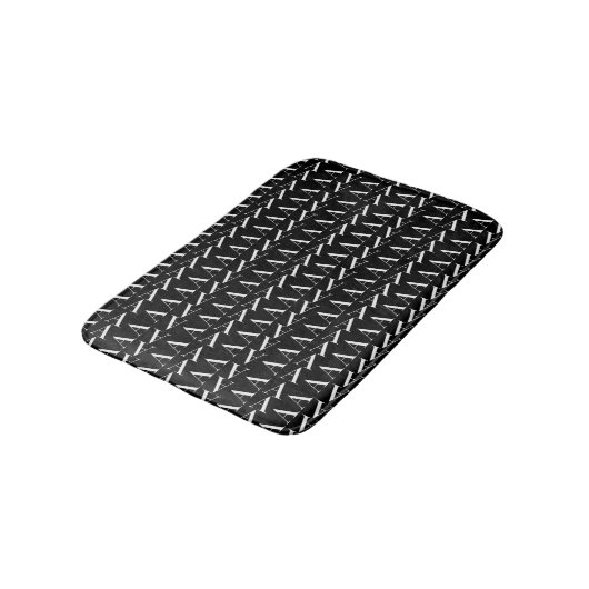 Tapis De Bain Lettre initiale A monogramme (Angle)