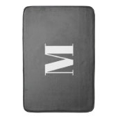 Tapis De Bain LETTRE INITIALE GRECQUE CLAIR MONogramme Moderne (devant Vertical)