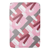 Tapis De Bain Lettre magenta géométrique d'amour (devant Vertical)