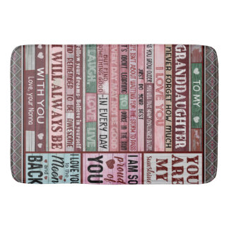Tapis De Bain Lettre personnalisée à ma petite-fille