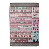 Tapis De Bain Lettre personnalisée à ma petite-fille (devant Vertical)