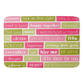 Tapis De Bain Lettres d'amour (Devant)