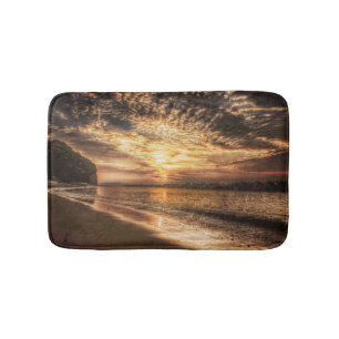 Tapis De Bain Lever du soleil de la superbe plage