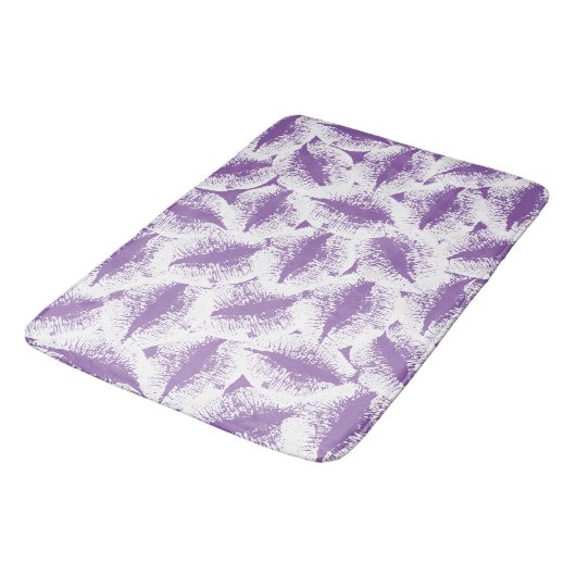 Tapis De Bain Lèvres blanches #5 (Angle)