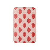 Tapis De Bain Lèvres caricaturales : motif féministe de doodle. (Devant (Vertical))