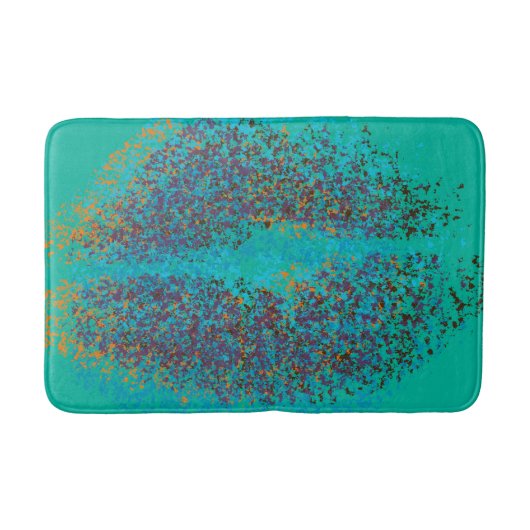 Tapis De Bain Lèvres colorées rétro (Devant)