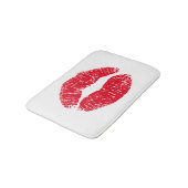 Tapis De Bain Lèvres de baiser rouges (Angle)