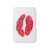 Tapis De Bain Lèvres de baiser rouges (Devant (Vertical))
