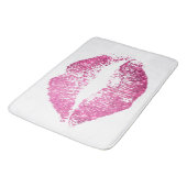 Tapis De Bain Lèvres Parties scintillant roses #2 (Angle)