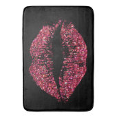 Tapis De Bain Lèvres rouges #2 de parties scintillantes (devant Vertical)