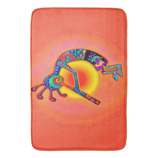 Tapis De Bain Lézard Sun de Kokopelli (devant Vertical)