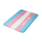 Tapis De Bain LGBT Rainbow Trangender Pride drapeau Texte person (Angle)