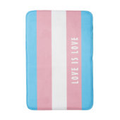 Tapis De Bain LGBT Rainbow Trangender Pride drapeau Texte person (Devant (Vertical))