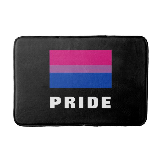 Tapis De Bain LGBTQ Arc-en-ciel Bisexual Pride drapeau Texte per (Devant)