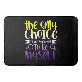 Tapis De Bain LGBTQ Queer Nonbinary  Androgynous Non Binary