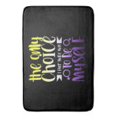 Tapis De Bain LGBTQ Queer Nonbinary Androgynous Non Binary (devant Vertical)