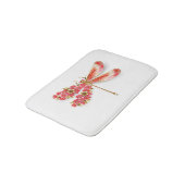 Tapis De Bain libellule de fleurs avec sakura de bijoux (Angle)