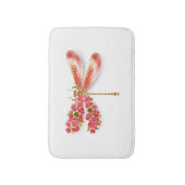 Tapis De Bain libellule de fleurs avec sakura de bijoux (Devant (Vertical))